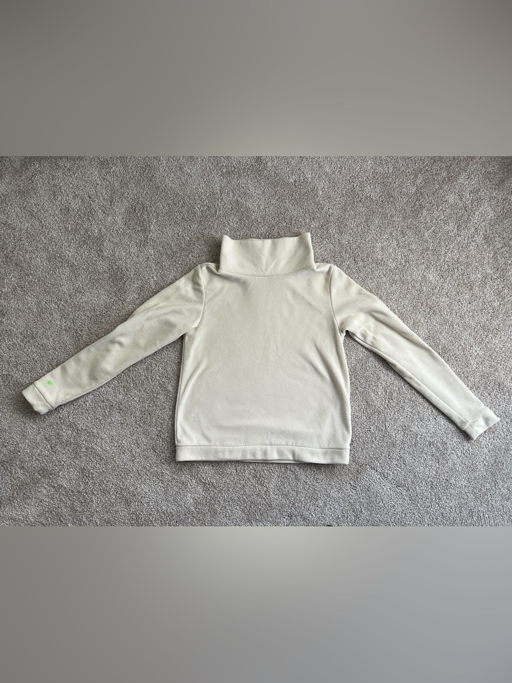 Dudley Stephens Cream Turtleneck Fleece Pullover